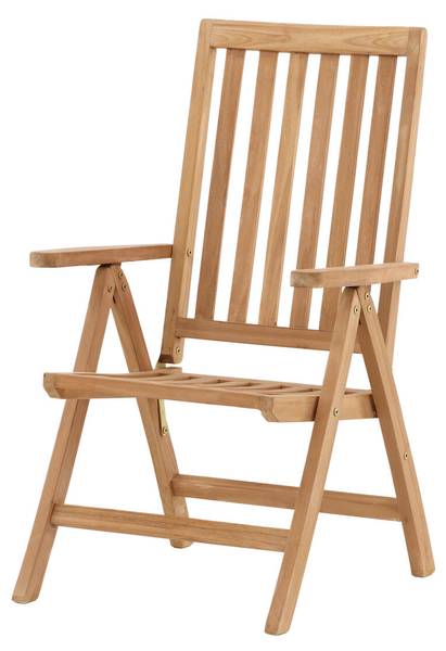 Relaxsessel KENYA Braun - Massivholz - 62 x 105 x 73 cm