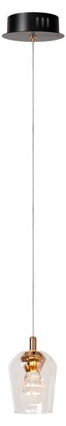 Suspension BERLIANE Aluminium - Verre clair - 13 x 165 x 13 cm