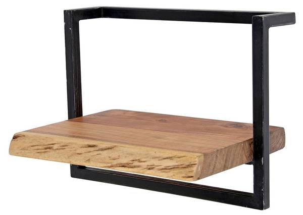 Wandregal ERGEA Braun - Massivholz - 40 x 30 x 25 cm