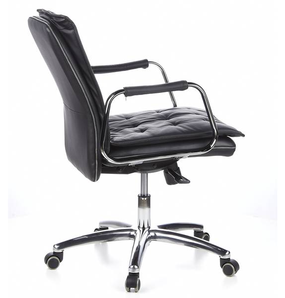 Chefsessel VILLA 10 Schwarz - Flachgewebe - 48 x 109 x 60 cm
