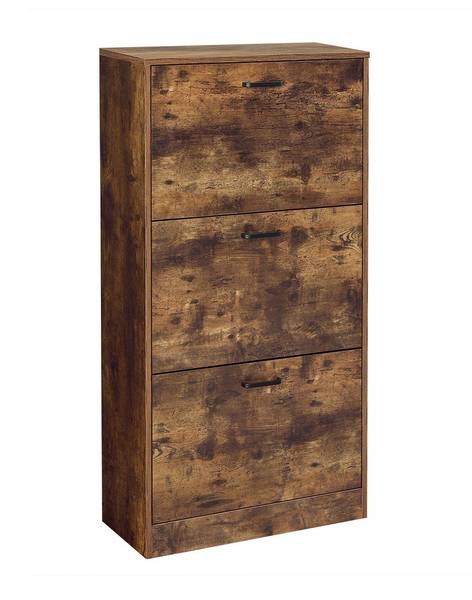 Schuhschrank Riga Braun - Holzwerkstoff - 24 x 120 x 60 cm
