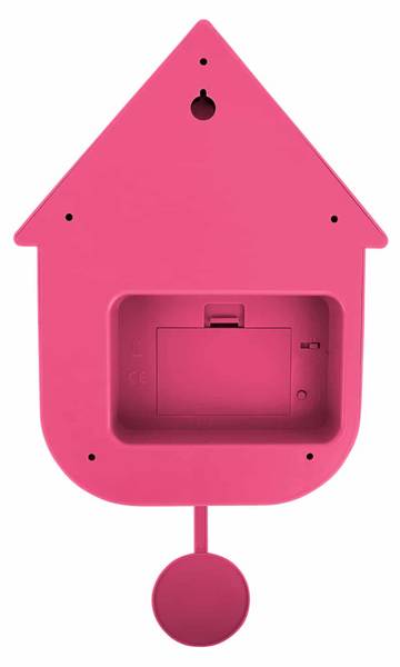 Wanduhr Modern Cuckoo Pink - 22 x 9 cm
