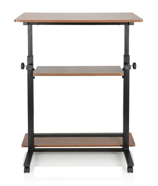 Höhenverstellbarer Schreibtisch Braun - Holzwerkstoff - 50 x 120 x 80 cm
