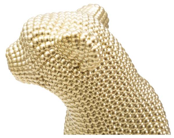 Skulptur Panther Gold - Kunstharz - Harz - 23 x 29 x 16 cm