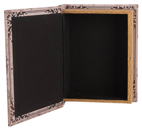 Aufbewahrungsbox Bücher Elise 3er Set Beige - Holzwerkstoff - 22 x 7 x 27 cm
