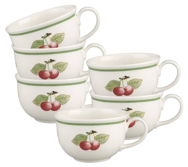 Café au lait Tassen FrenchGarden 6er Set kaufen