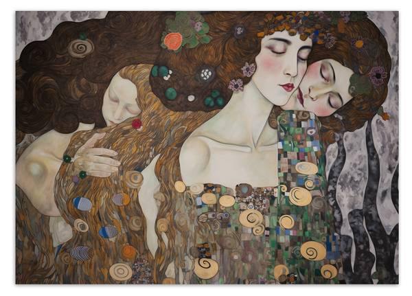 Fototapete Kuss einer Frau G. Klimt 150 x 105 cm