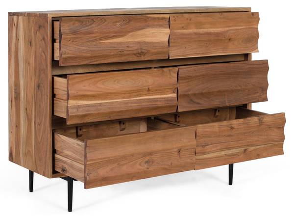 Commode 2310 Marron - Bois massif - 40 x 86 x 110 cm