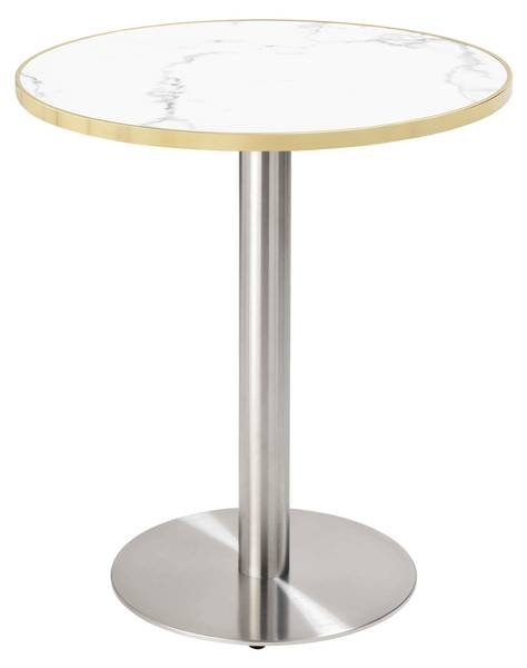 Esstisch Montmartre Weiß - Metall - 60 x 72 x 2 cm