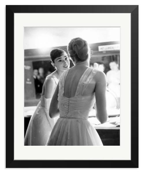 Bild Grace Kelly und Audrey Hepburn 44 x 54 cm