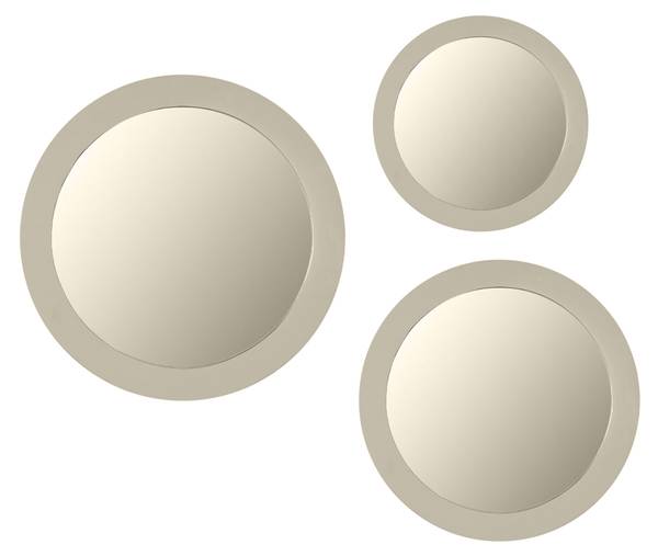 Spiegel DIDE Beige - Massivholz - 80 x 80 x 3 cm