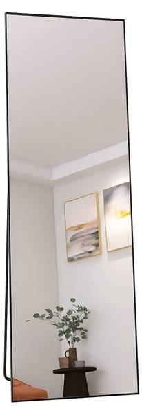 Ganzkörperspiegel Spiegel TVHK-1 Schwarz - Glas - 2 x 162 x 53 cm