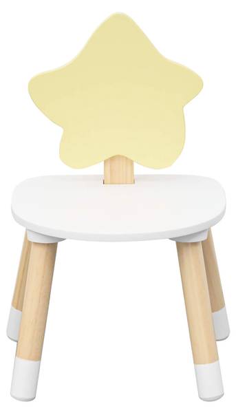 Kindertisch und Stuhl Buriti (2er-Set) Weiß - Holzwerkstoff - 60 x 44 x 40 cm
