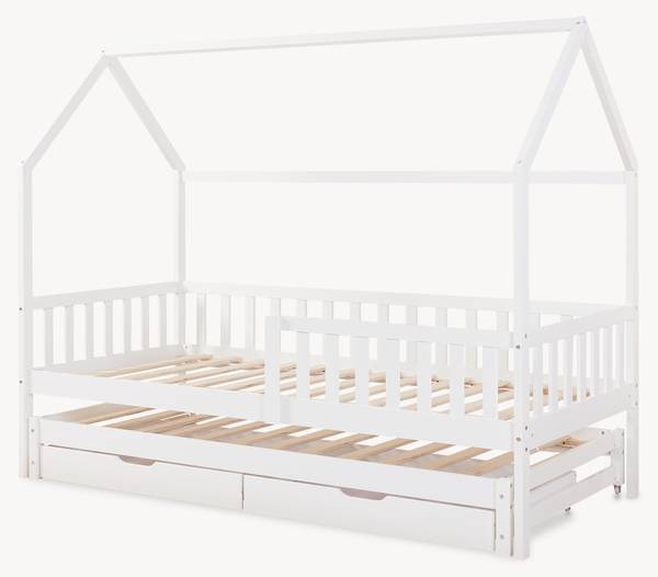 Lit cabane double Aarghonma Blanc