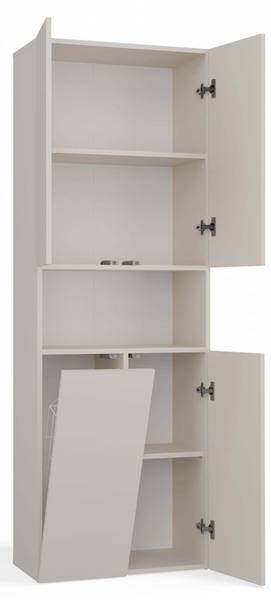 Hochschrank Darling Beige - Holzwerkstoff - 60 x 174 x 30 cm