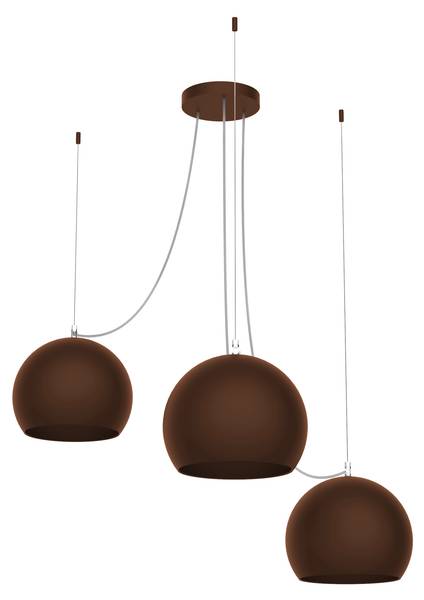 Suspension Joe Marron - Métal - 25 x 20 x 25 cm