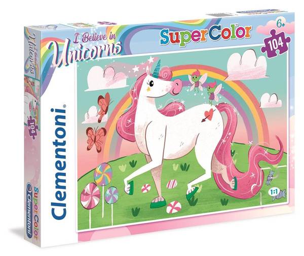 104 Teile Puzzle Kinder Einhorn 71092 Papier - 30 x 20 x 30 cm