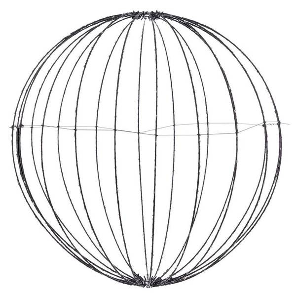 Décoration électrique d'extérieure XMAS Noir - Métal - 59 x 62 x 62 cm