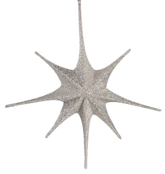 Weihnachtsanhänger Stern 660532 Silber - Papier - 10 x 70 x 70 cm