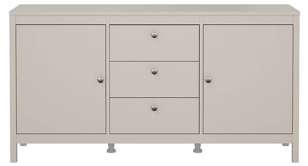 Sideboard Madrid bruin - deels massief hout - 152 x 80 x 39 cm