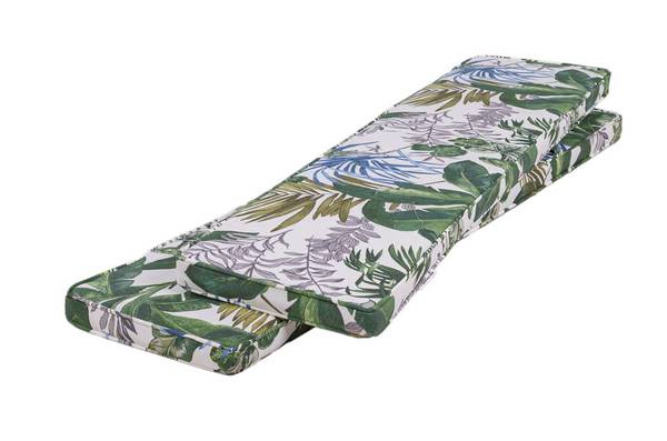 Picknicktisch Kissen Bliss - 2er set Grün - Polyester - 27 x 5 x 120 cm