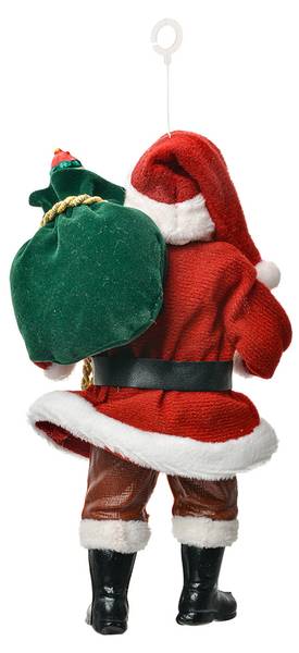 Weihnachtsanhänger Santa MC66246 Rot - Textil - 6 x 17 x 10 cm