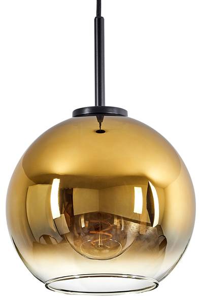Deckenleuchte Cesaro Gold - Aluminium - Klarglas - 24 x 145 x 24 cm
