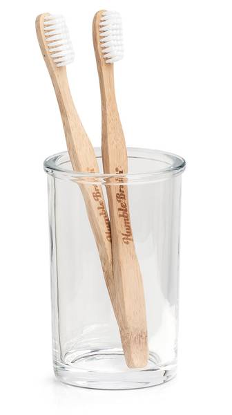 Zahnputzbecher "Clear", Glas Glas - 8 x 12 x 8 cm