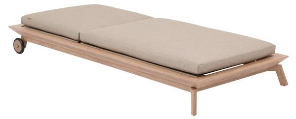 Poolbett MANISSA Beige - Metall - 210 x 102 x 92 cm