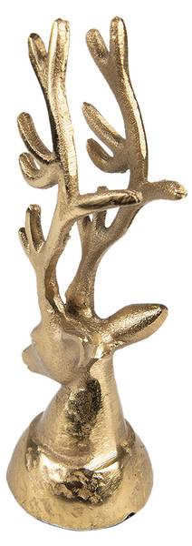 Figur Hirsch Weihnachten-Luke Gold - Metall - 6 x 17 x 7 cm