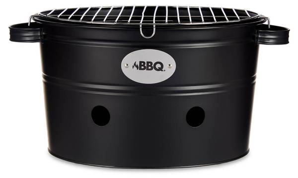 Grill BBQ Schwarz - Metall - 35 x 21 x 42 cm