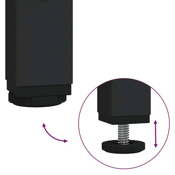 Spiegelschränke 861902 Schwarz - Holzwerkstoff - 50 x 60 x 21 cm