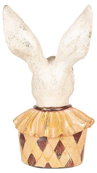 Figur Kaninchen DekoEaster-Ezra Beige - Kunststoff - 8 x 24 x 11 cm