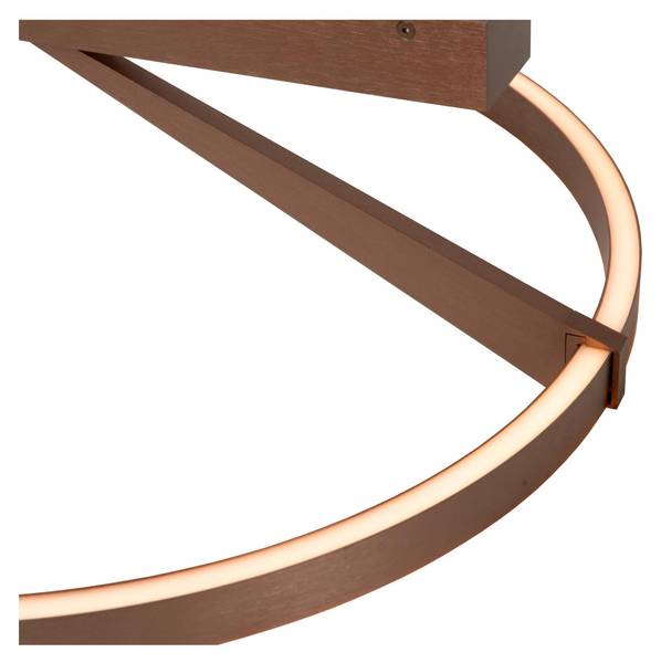 Plafonnier APPLAUSE Marron - Aluminium - 60 x 20 x 60 cm