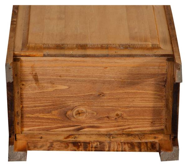 Vitrinenschrank TOM Braun - Linde - 25 x 98 x 40 cm