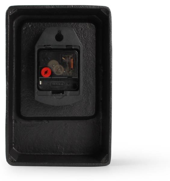 Tischuhr Zone Schwarz - Metall - 15 x 5 x 22 cm