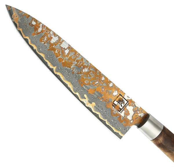 Kochmesser MysticMagma Braun - Holzwerkstoff - Metall - 5 x 12 x 41 cm