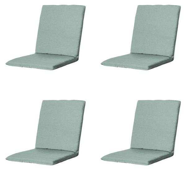 Stapelstuhlkissen ECO-LINE 4er-Set Blau - Textil - 49 x 5 x 97 cm