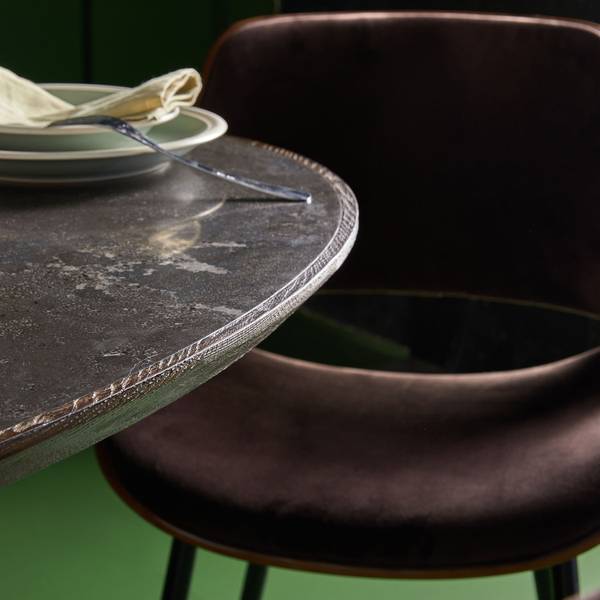 Esstisch TULIPE Schwarz - Stein - 110 x 76 x 180 cm