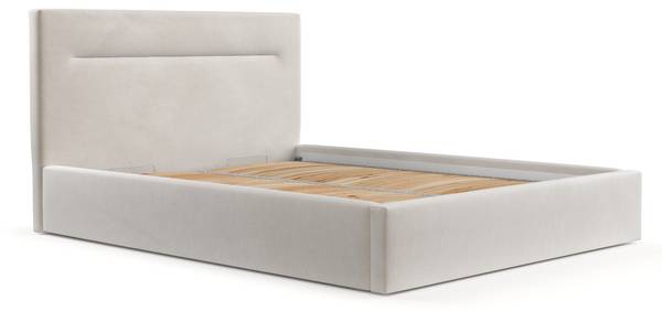 Polsterbett LILINE mit Stauraum Paros Creme - Liegefläche Breite: 140 cm