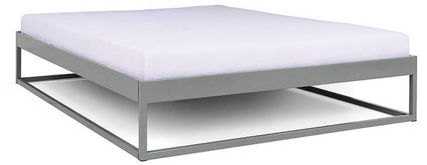Metallbett SIMPLEX Grau - Liegefläche Breite: 160 cm