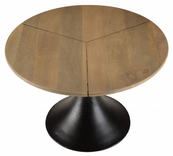 Sofaende JAMES Braun - Massivholz - 65 x 44 x 65 cm
