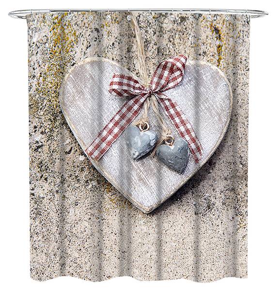 Rideau de douche Bavaria Marron - Polyester - 180 x 200 x 200 cm