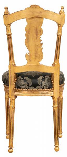 Esszimmerstuhl IMPERIAL Schwarz - Gold - Multicolor