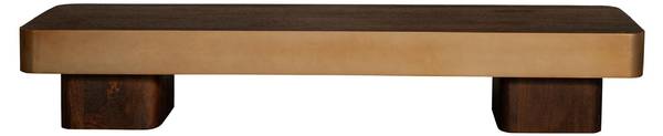 Couchtisch WARREN Braun - Metall - 45 x 31 x 180 cm