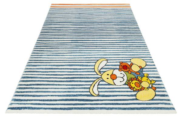 Kinderteppich Semmel Bunny Blau - Polypropylen - 80 x 2 x 150 cm