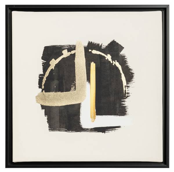 Bild mit Rahmen Muen Weiß - Kunststoff - Massivholz - 50 x 50 x 5 cm