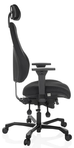 Chefsessel 24 HOURS BASIC Schwarz - Polyester - 68 x 151 x 70 cm