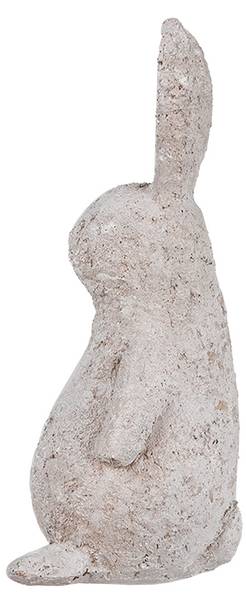 Figur Kaninchen DekoEaster-Grady Beige - Kunststoff - 11 x 26 x 11 cm