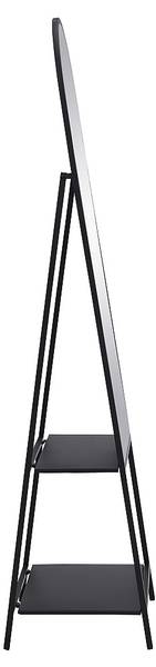 Standspiegel mit Füßen LIVIO Schwarz - Metall - 41 x 172 x 46 cm